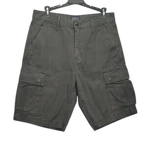 Levi Strauss & Co Mens Cargo Shorts Grey Size 29 Utility Charcoal Denim